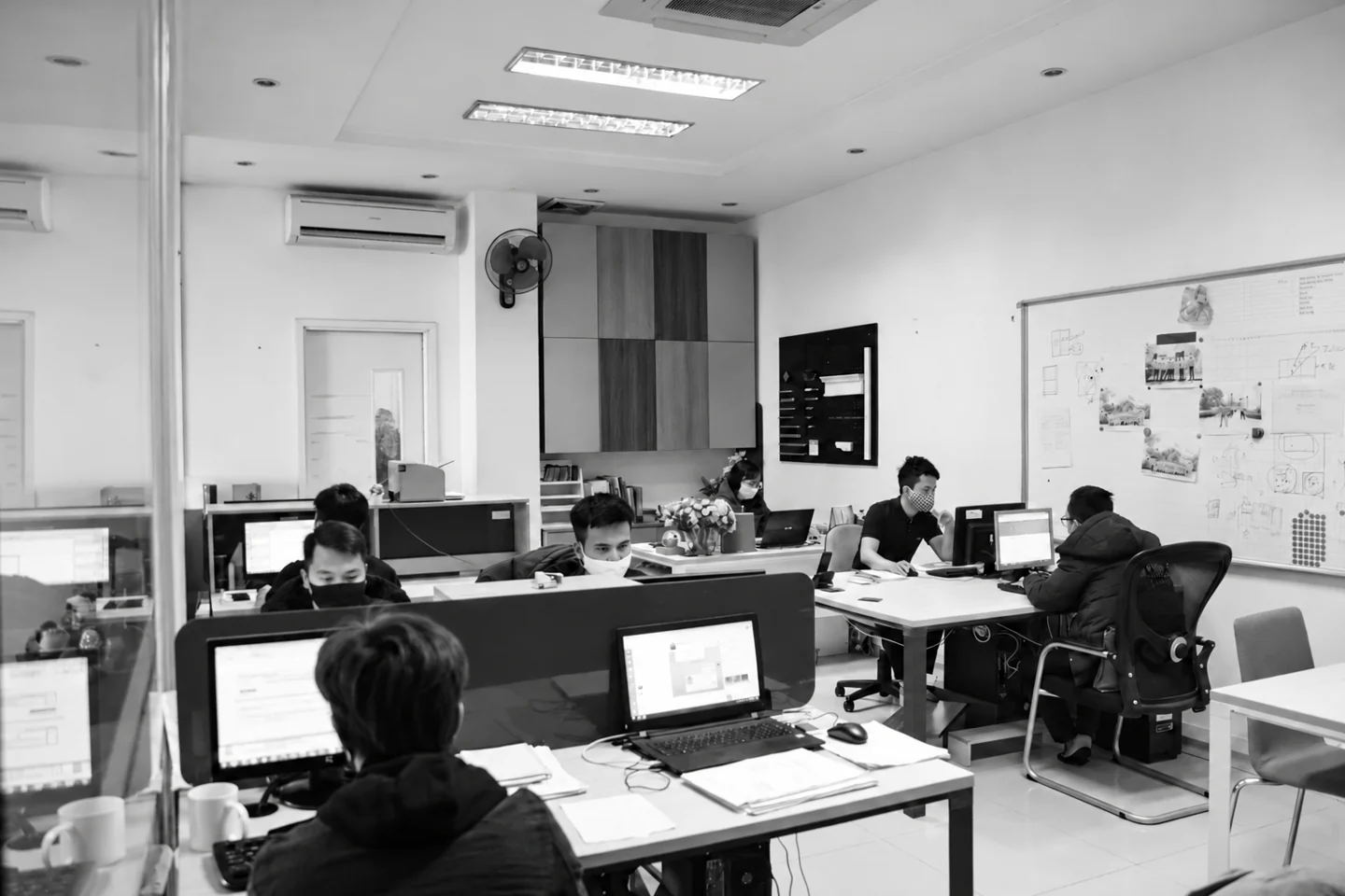 Office coordination at the Vietnam production base
